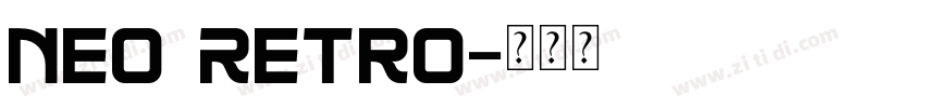 Neo Retro字体转换